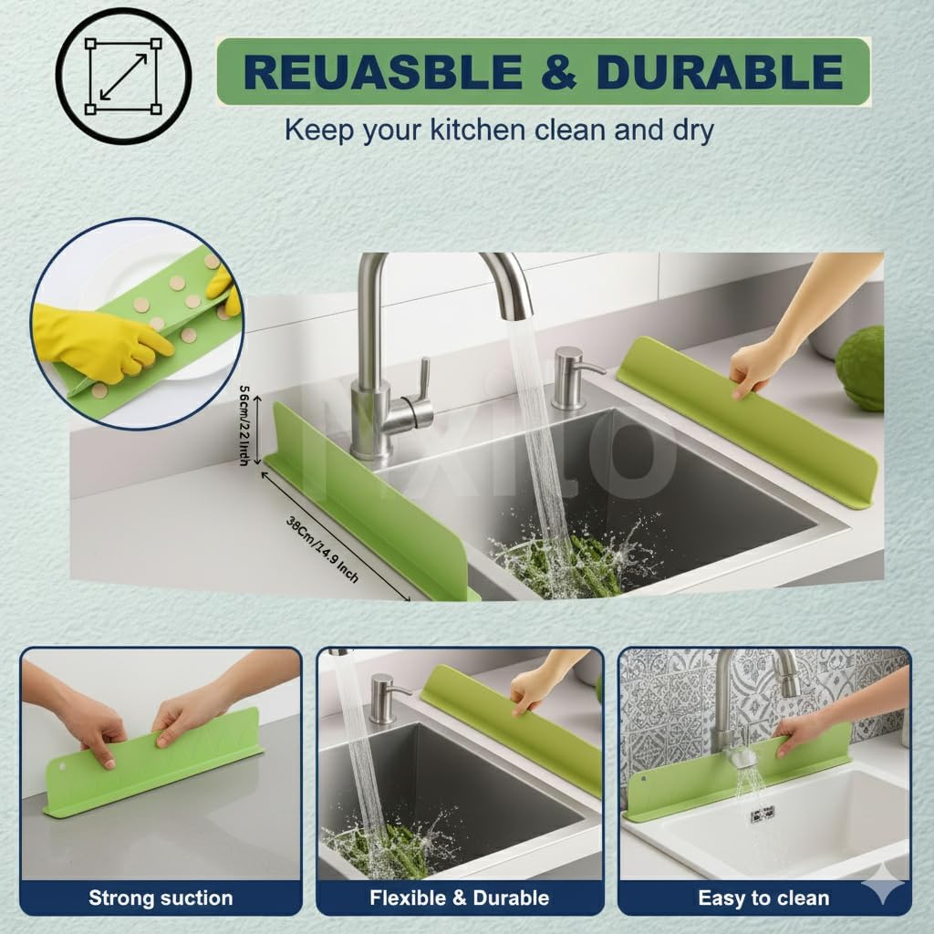 Silicone Anti-Splash Sink Edge Guard 🔥 BUY 1 GET 1 FREE 🔥